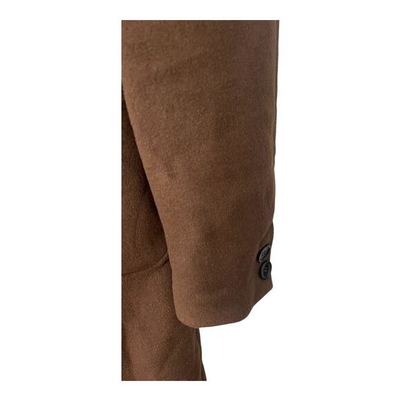 Helsa Button Front Trench Coat Long Single Breasted Oversized Winter Classy Sz S - Picture 14 of 14